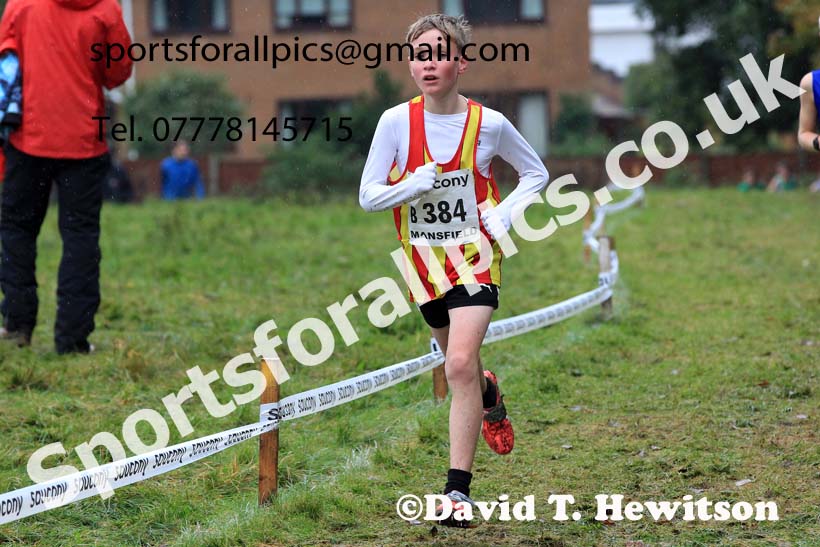 Boys Under-13s 2023 National Cross Country Relays, Berry Hill Park, Mansfield.  Photo: David T. Hewitson/Sports for All Pics
